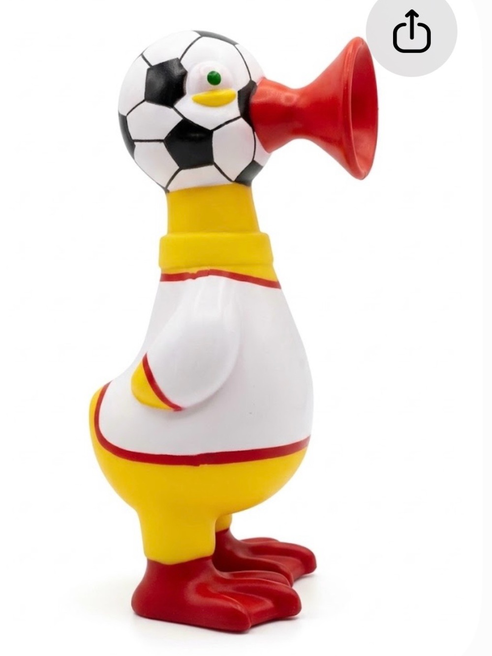 Soccer Duck Fan squeezable horn/noisemaker New